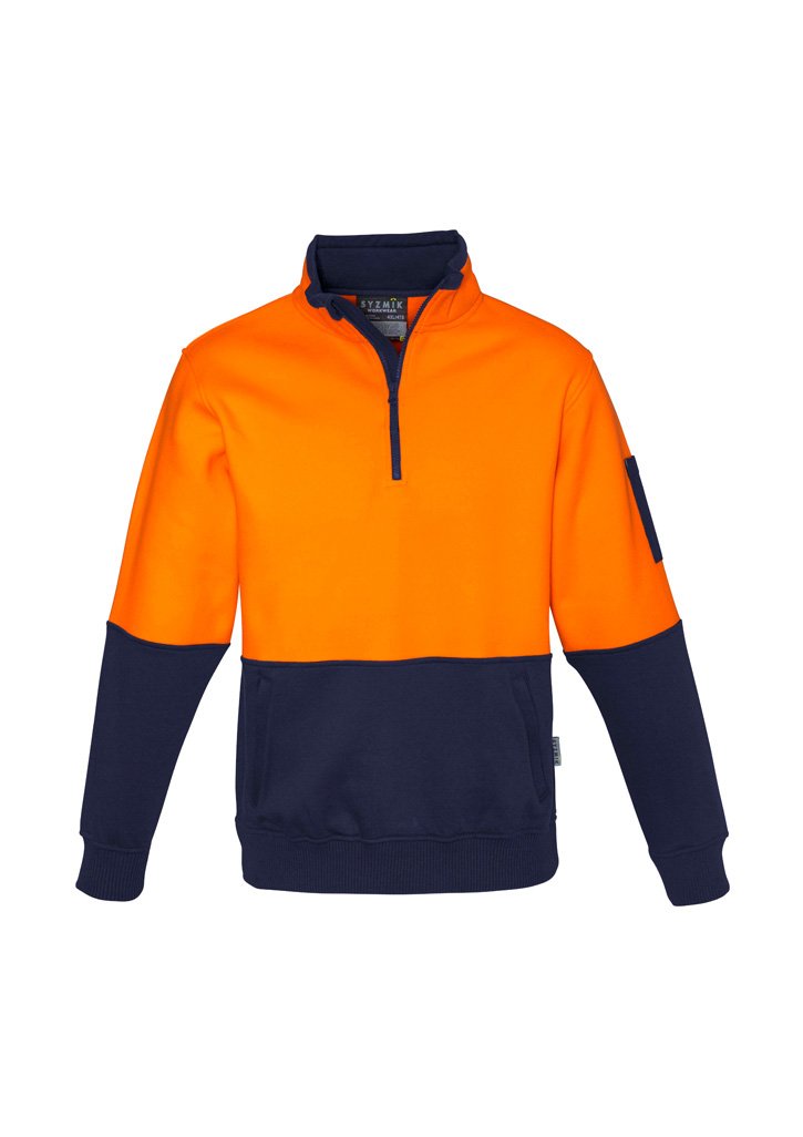 Sweatshirts - Syzmik ZT476 Unisex Hi Vis Half Zip Pullover