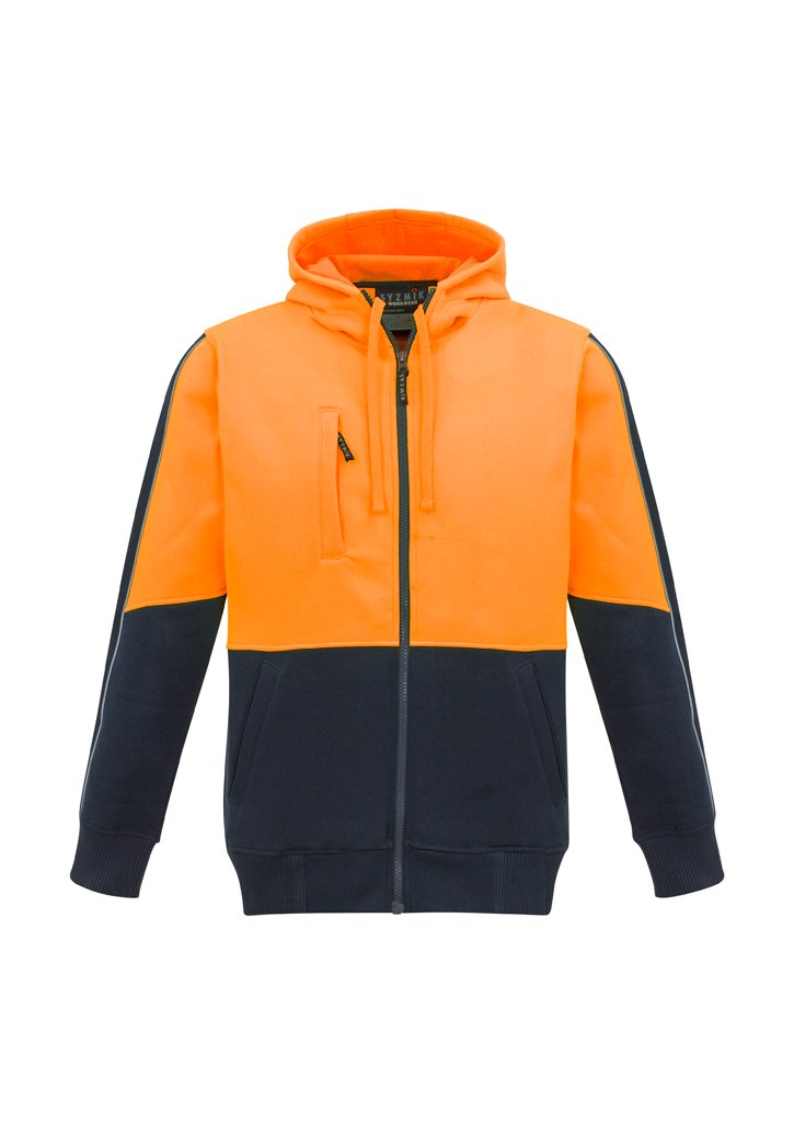 Sweatshirts - Syzmik ZT480 Unisex Hi Vis Full Zip Hoodie