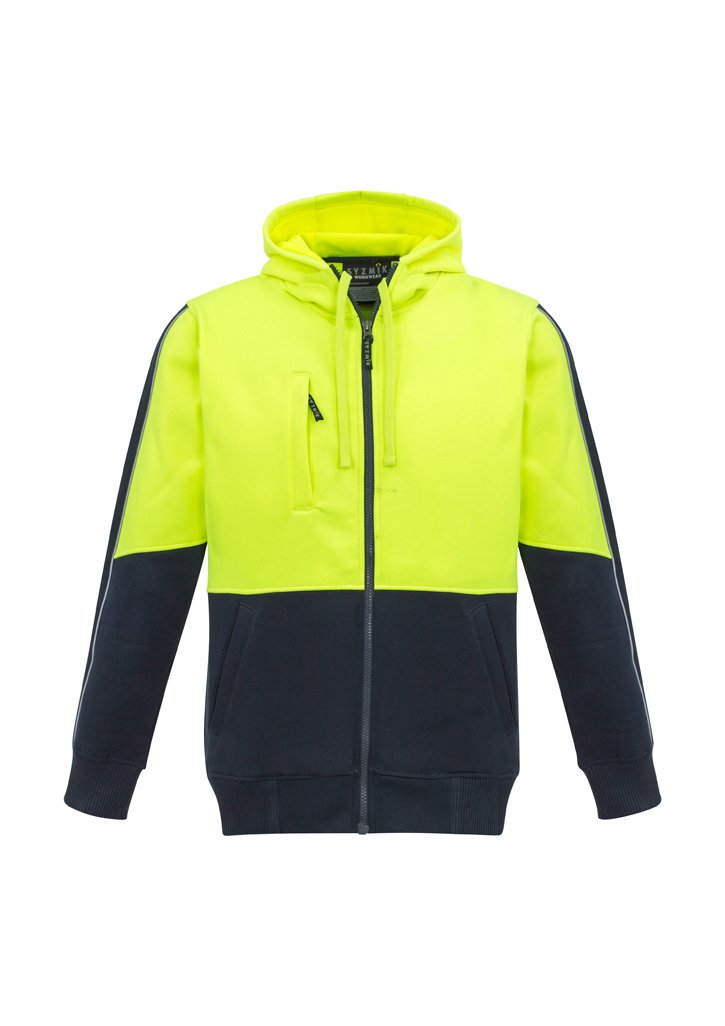 Sweatshirts - Syzmik ZT480 Unisex Hi Vis Full Zip Hoodie