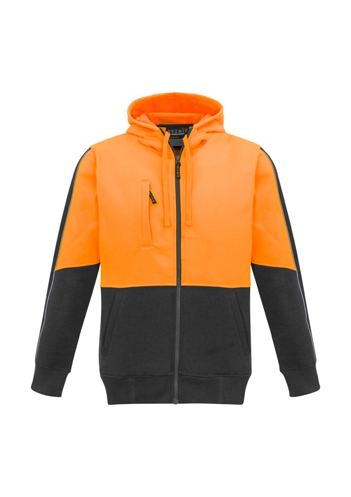 Sweatshirts - Syzmik ZT480 Unisex Hi Vis Full Zip Hoodie