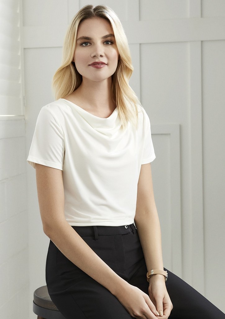 Top - BizCollection K625LS Ladies Ava Drape Knit Top
