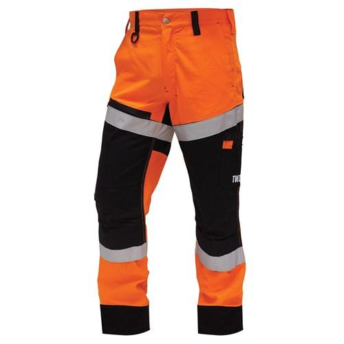 Trousers - Trouser Lightweight 210gsm Ripstop Cotton Taped Orange/Black (TNBCOLWRS)