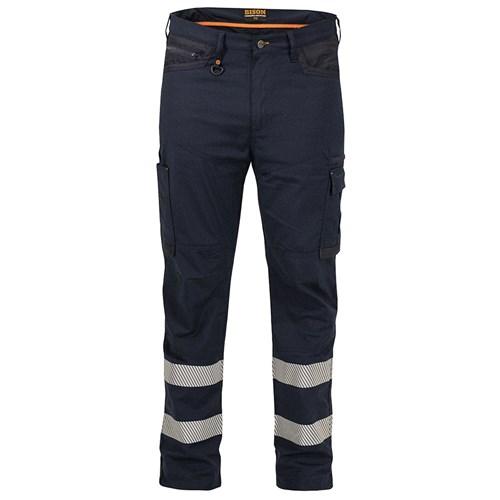 Trousers - Trouser Lightweight Stretch 190gsm Polycotton Navy Taped