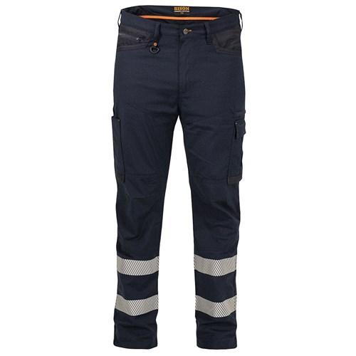 Trousers - Trouser Lightweight Stretch 190gsm Polycotton Navy Taped