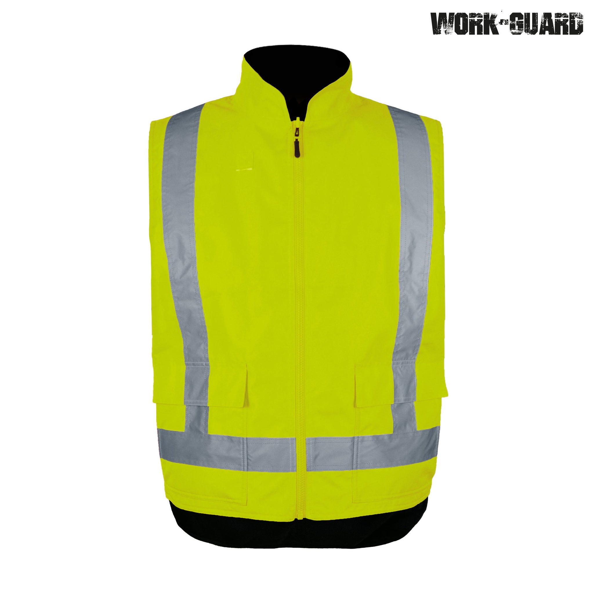 Vest - R461X Work Guard Reversible Fleece Lined Safety Vest D/N